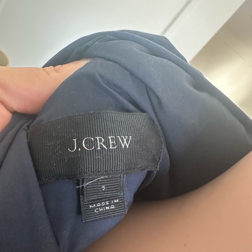 J. Crew Factory Women's Size S Quilted‎ Excursion Vest Down Navy Blue Puffer - Picture 3 of 5